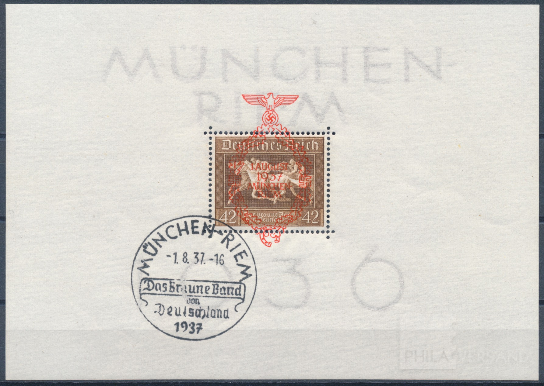 Galopprennen 1937  | Michel-Nr. 10 | gestempelt