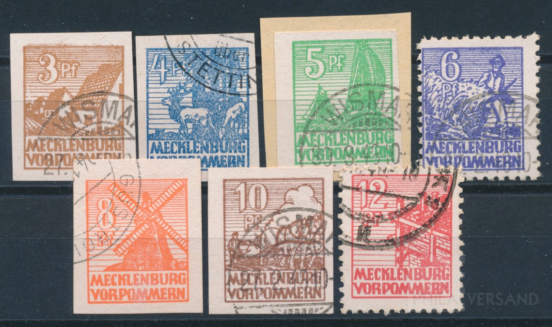 Abschiedsserie 1946  | Michel-Nr. 29-36 x | gestempelt
