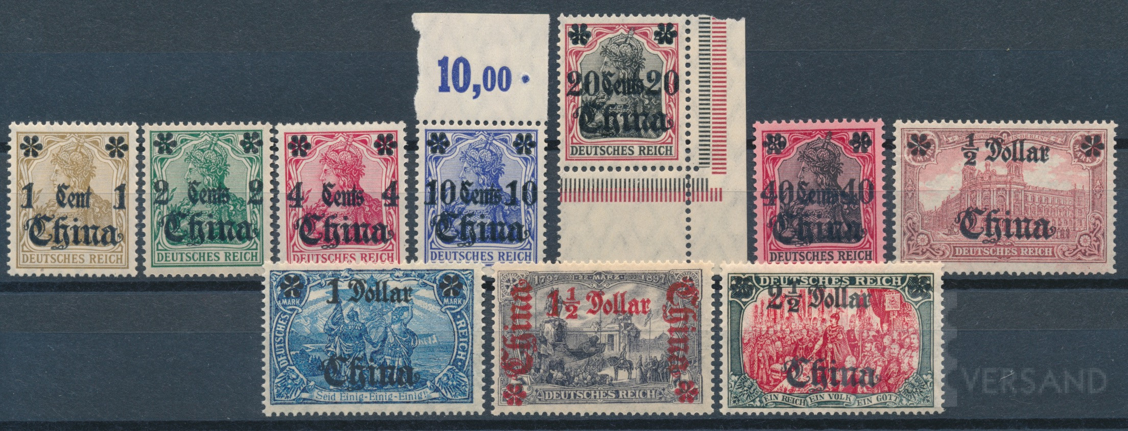 Aufdruckserie 1906/1919  | Michel-Nr. 38-47 | postfrisch