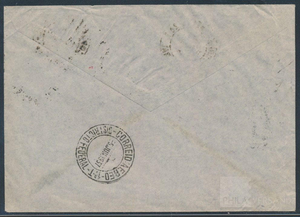 Catapult mail 1937  | Michel-No. Haberer 547 c | Cover/Card