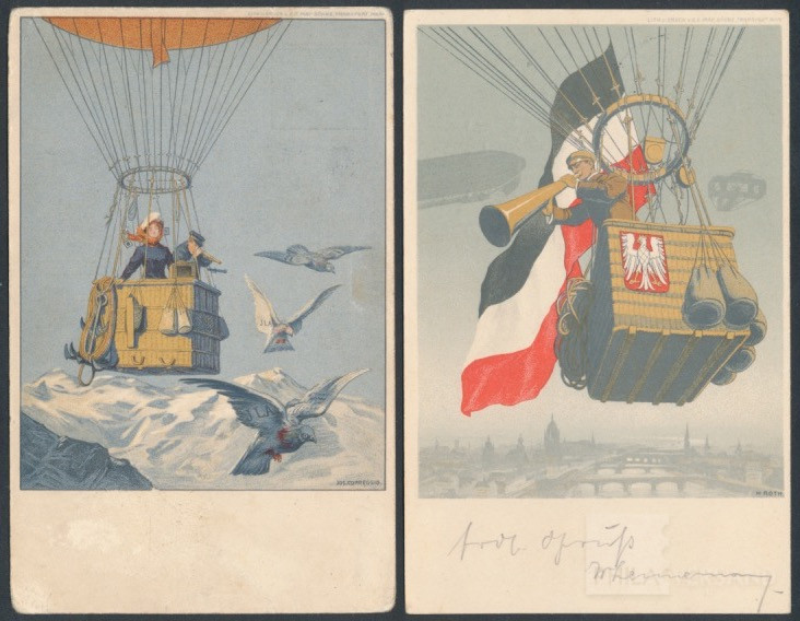 ILA 1909  | Michel-No. PF 1-02 + PF 1-04 | Cover/Card