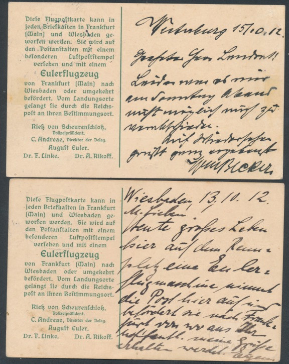 Frankfurt | Michel-No. PF 18 02 a + b | Cover/Card