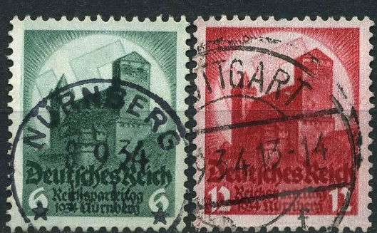 Nürnberg 1934 | Michel-Nr. 546-547 | gestempelt