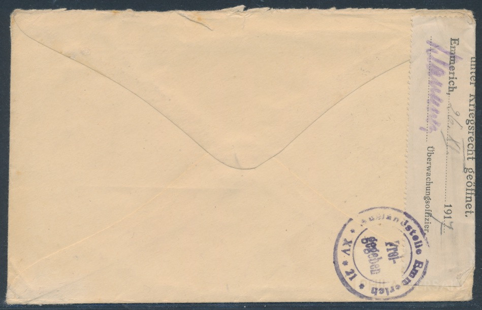 Lager Bando 1919  | Michel-Nr. Bando camp Zensur | Brief/Karte