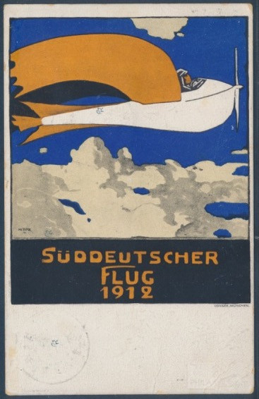 Munich airmail 1912  | Michel-No. PF 15-01 | Cover/Card