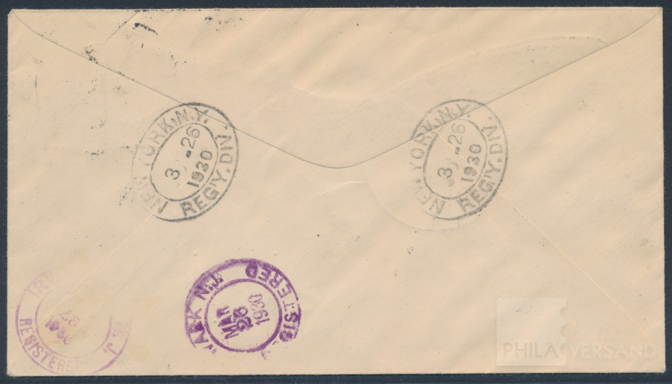 Catapult mail 19.03.1930  | Michel-No. Graue 13 b / 15 d | Cover/Card