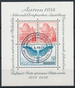 Briefmarkenausstellung Aarau 1938  | Michel-Nr. 4 | gestempelt