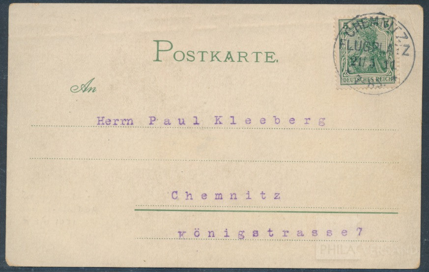 Chemnitz airmail week 1911  | Michel-No. PF 4 | Cover/Card