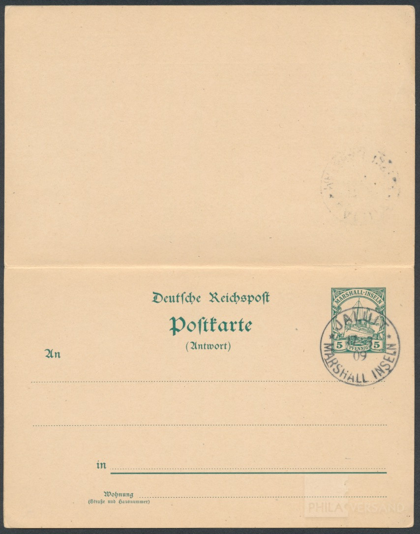 Yacht 1909  | Michel-Nr. P 13, 13 (2), 14 | Brief/Karte