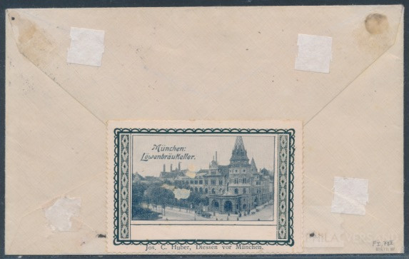 Munich airmail 1912  | Michel-No. PF 15-01 | Cover/Card