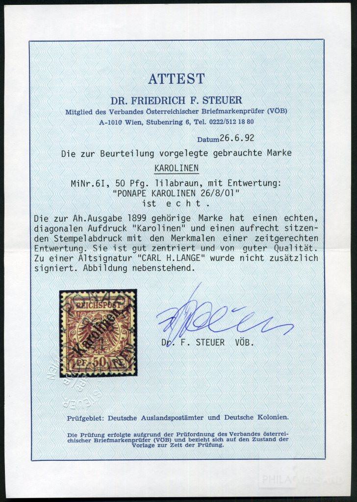 50 Pfg. Adler 1899  | Michel-Nr. 6 I | gestempelt