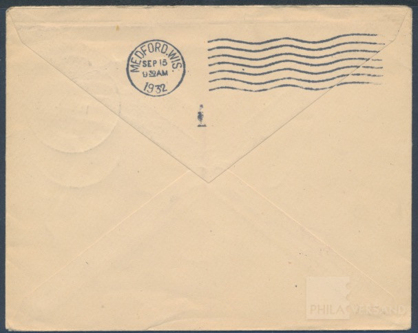 Catapult Flight 13.9.1932  | Michel-No. Graue K 129 d | Cover/Card