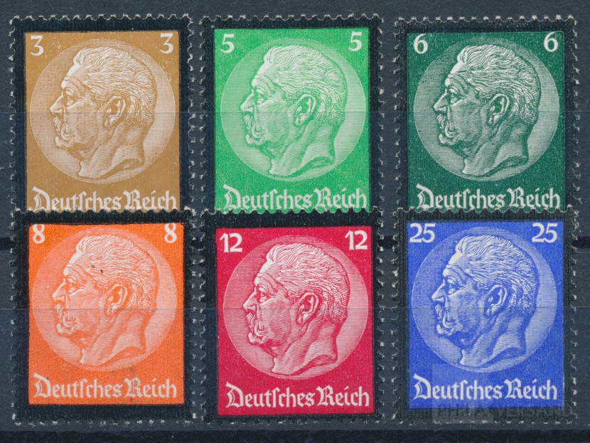 Hindenburg Trauerrand 1935  | Michel-Nr. 548-553 | postfrisch