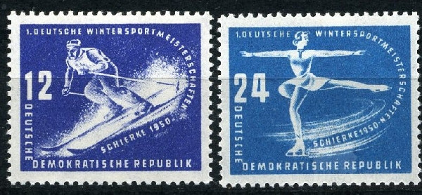 Wintersport 1950 | Michel-Nr. 246-247 | postfrisch