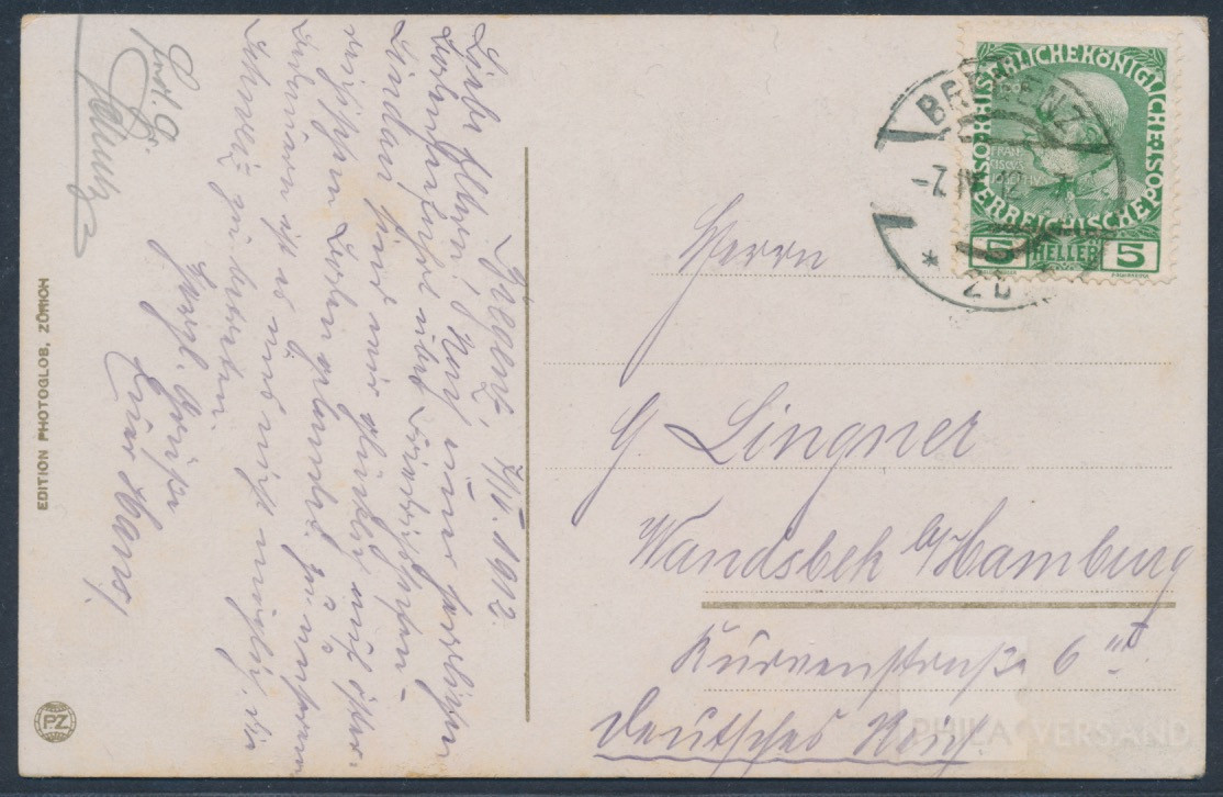 Zeppelin Luftschiff Schwaben oder Viktoria | Michel-Nr. Sieger 02/03 | Brief/Karte