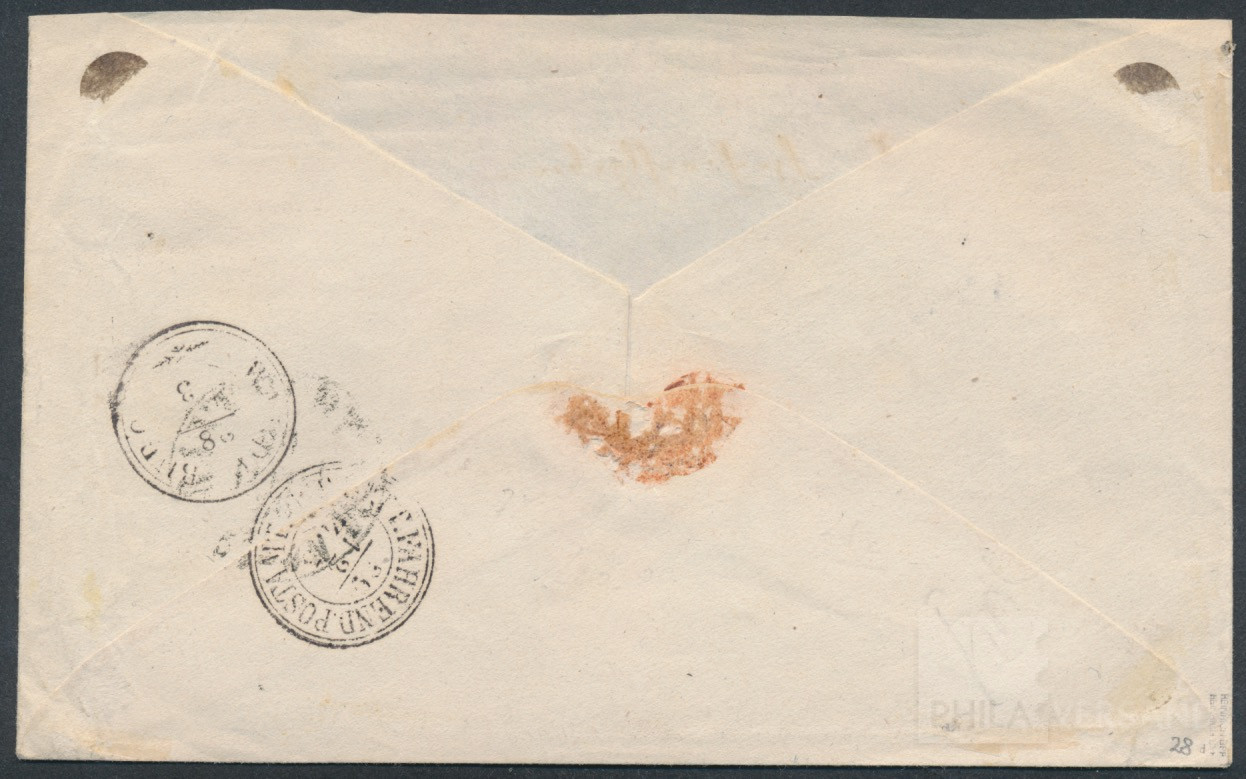 1863 Coat of Arms  | Michel-No. Württemberg 28 d | Cover/Card
