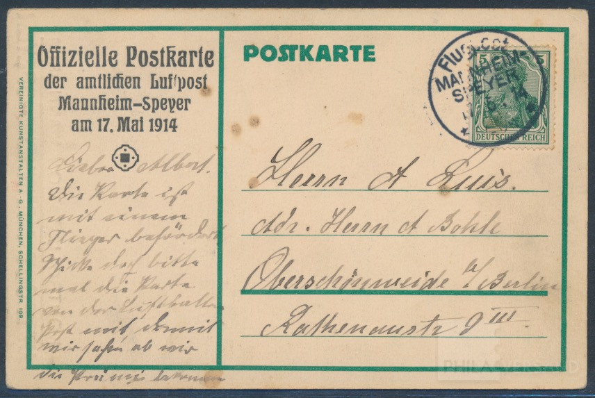 Mannheim | Michel-No. PF 27-01 | Cover/Card